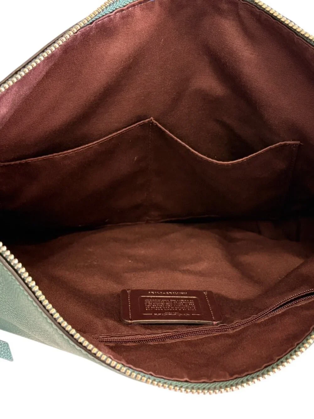 Coach Small Skylar Hobo Pebbled Leather Shoulder Bag Dark Turquoise